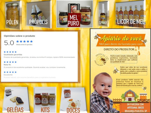 Imagem 8 de 10 de Mel Puro 800gr - Florada Assa-peixe - Direto Do Apiário!