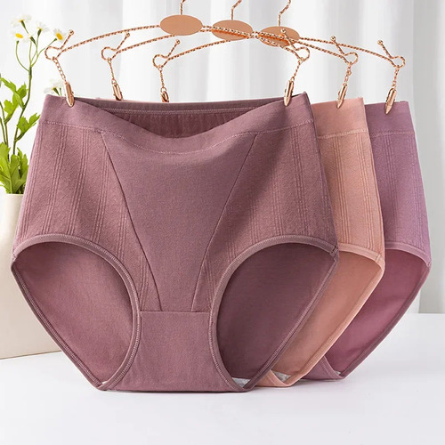 Ropa Interior De Mujer De Talla Grande De Algodón De Cintura