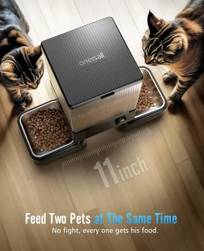 Comedero Automático Para Gatos Oneisall Con Wifi De 5 G, Aut