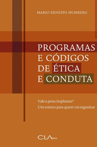 Libro Programas E Codigos De Etica E Conduta De Cl-a Cultura