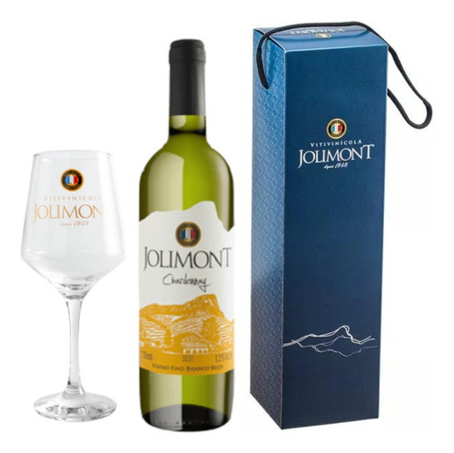 Vinho Branco Chardonnay Seco Tradicional + Taça Jolimont