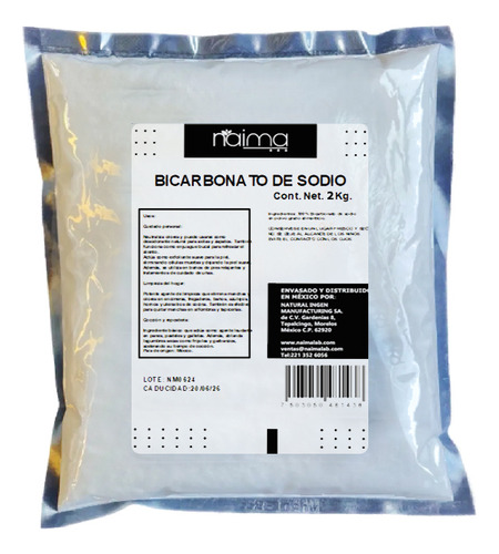 Bicarbonato De Sodio Puro 2 Kg