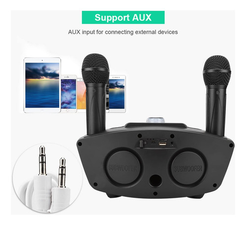 Micrófono Inalámbrico Karaoke Altavoz Portátil Karaoke Fiest