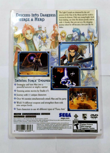 Jogo Shining Force Neo Ps2 Com Capa+poster