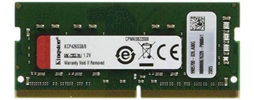 Memoria Kingston 8gb 2666mhz Ddr4 Sodimm