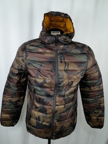 Chaqueta Zara Original Camuflaje 164cm S Impermeable Nueva