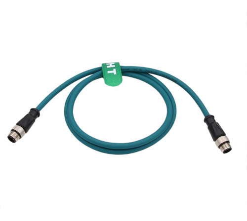 Sensor Ethernet Cable De Datos M12 Codificado En D 4 Pines A