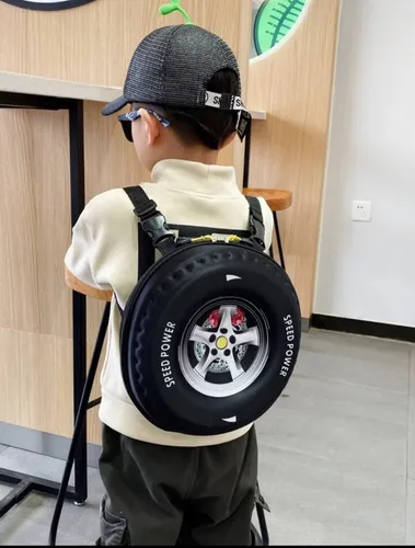 Mochila en forma de llanta deals