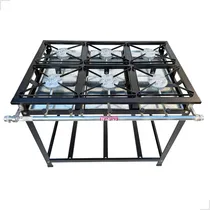 Comprar Fogão Industrial Grelha 30x30 Alta Pressão 6 Bocas Caulim