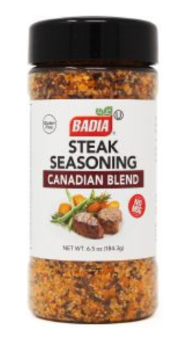 Sazonador Para Carnes Steak Seasoning 184g Sin Gluten Badia