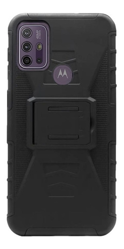 Funda De Uso Rudo + Mica Moto C E4 E5 G4 G5 G6 G7 Z2 Z3 One