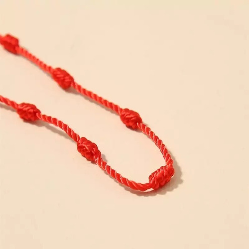 Pulseira Vermelha De Sete Nós Kabbalah Para Afastar O Mal
