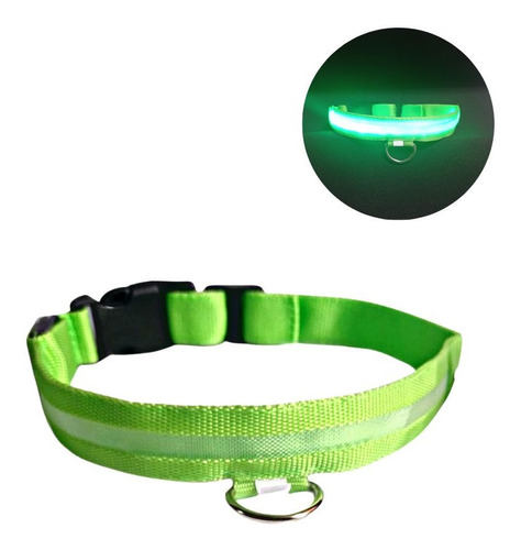 Collar Para Mascotas Ajustable Con Luz Led Talla Xl