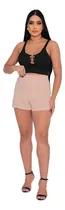 Comprar Blusa Cropped Feminino Ribana Canelada Premium Com Coração