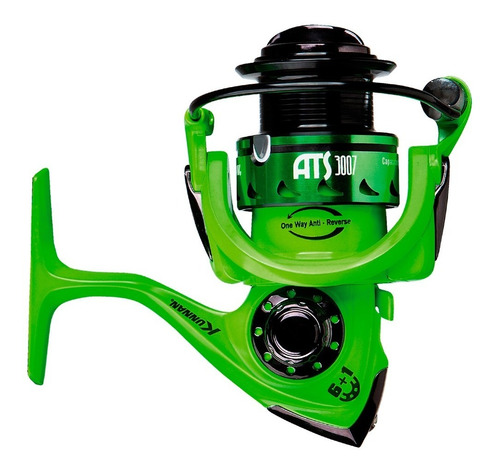 Reel Kunnan Ats 6007 Pesca Pesada Rio Mar 7 Rulemanes 40/220 Color Verde