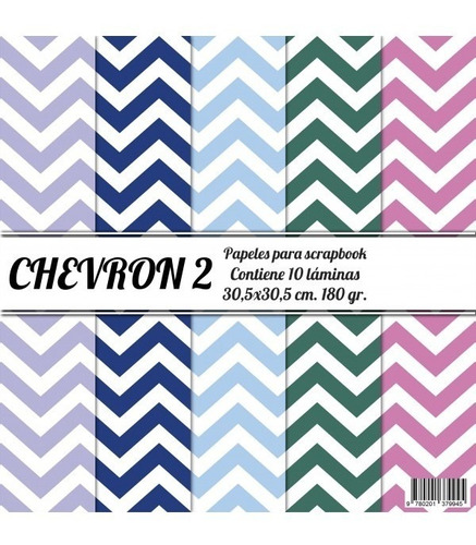 Papeles Para Scrapbook Chevron 2