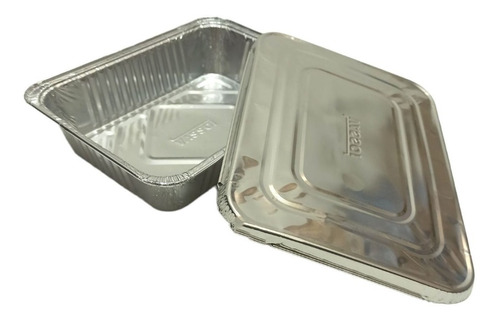 Bandeja Aluminio Descartable F-275 C/tapa (17x13x5) X100 Uni