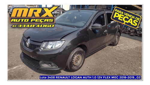 Sucata Renault Logan Auth 1.0 3cc Flex 2019 Pecas