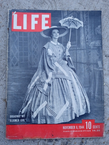 Revista Life 06/11/1944 - Bloomer Girl Broadway - Vol.17 N.9