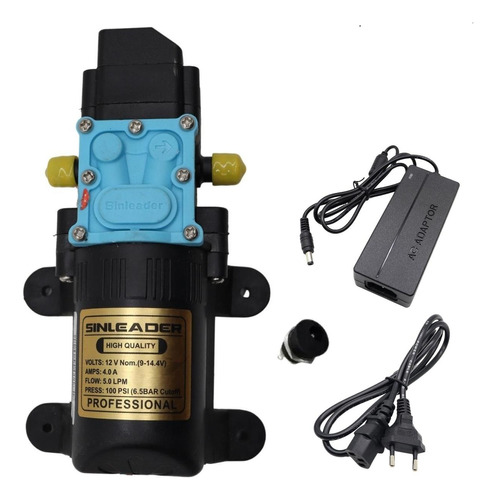 Bomba 12v 110psi Limpeza Ar Condicionado Split Ldc + Fonte