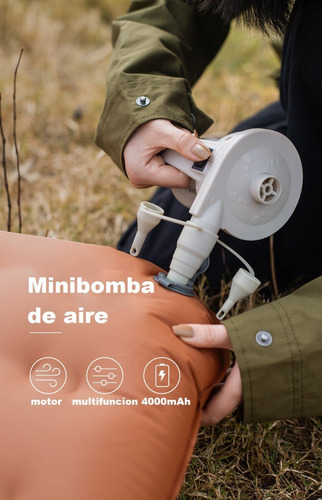 Imagen 2 de 4 de Naturehike Mini Bomba De Aire Y Extractor De Aire Recargable
