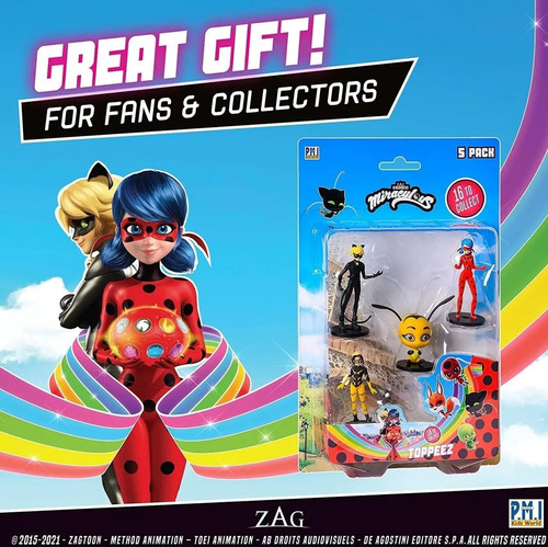 Miraculous Ladybug Pencil Toppers Adornos Lápiz Yellow