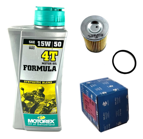 Aceite Motorex Formula 15w50 + Filtro Aceite Original +oring