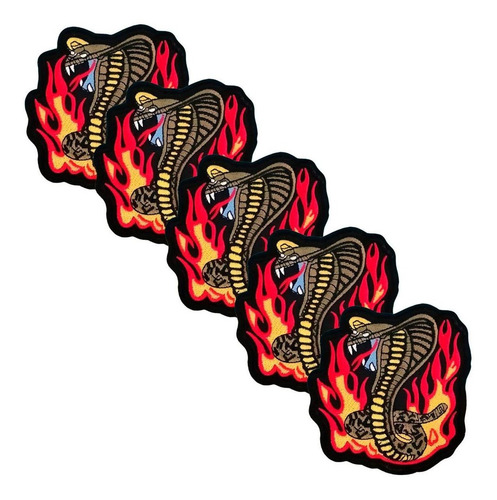 Parches Para Chamarra Snake, Mxooa-005, 5 Parches, Serpiente