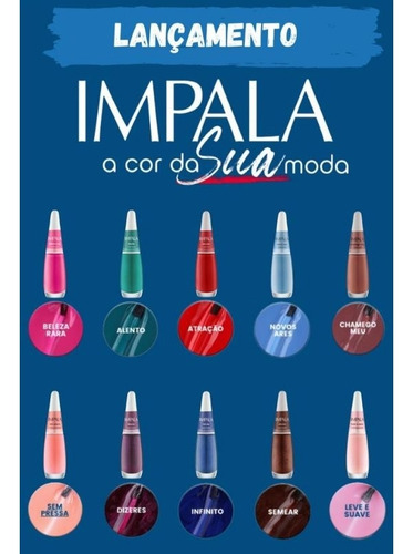 Lançamento 2023 Esmalte Impala A Cor A Sua Moda 4