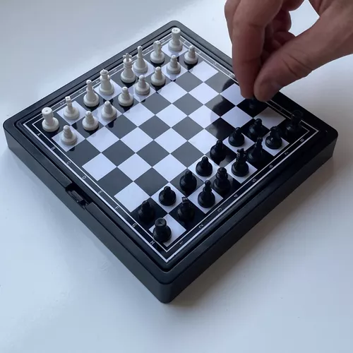 Mini Jogo De Xadrez Magnetico Tabuleiro Portatil Estrategia 832207 - Art  Game