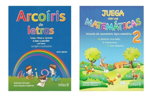 Imagen 1 de 3 de Arcoíris De Letras + Juega Con Las Matemáticas 2 Trillas