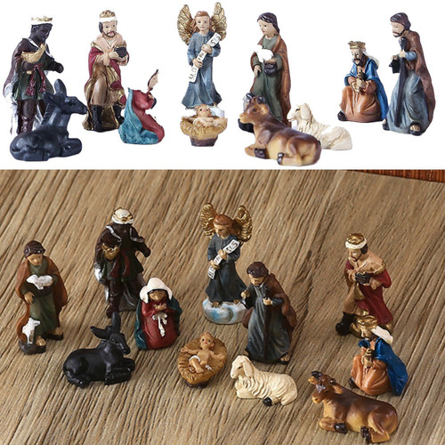 Set De Nacimiento De 11 Piezas Para Regalo De Navidad, Igles