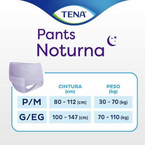 Kit 4 Fralda Geriátrica Tena Pants Noturna G/xg 16 Unidades