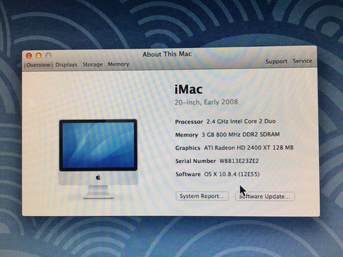 Imagen 7 de 10 de iMac 20 Pulgadas Core2duo Early 2008