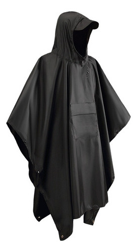 Impermeable De Poncho Portátil Recubierto Pu Para Exteriores