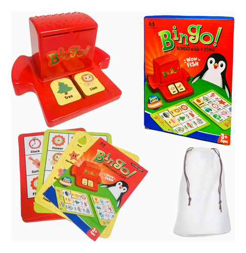 Jogo Bingo Pedagógico Palavras E Figuras 103 Peças Steam Toy