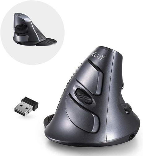 Delux Mouse Ergonómico, Inalámbrico Y Bluetooth (m618g-db)