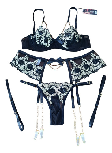 Conjunto Lencería Erótica Sexy Hot D'lirio Art.86470