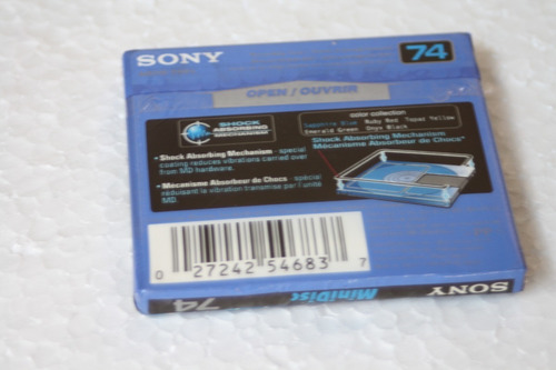Mini Disc ( Md ) Sony Lacrado De Fabrica, 74 Minutos (Usado)