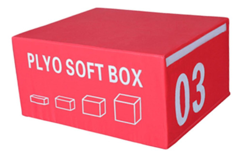 Caja De Salto Pliométrica Multifuncional De Rojo 45cm Alto