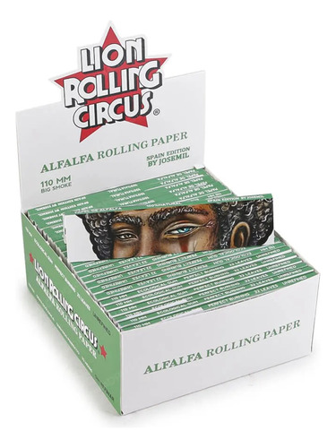Papelillos Lion Rolling Circus Alfalfa King Size 110 Mm