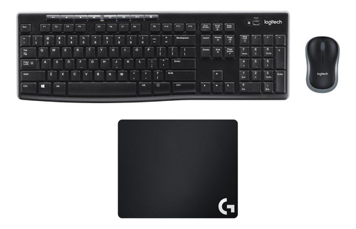 Teclado Mouse Inalambrico Logitech Mk270 + Mouse Pad G240