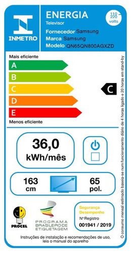 Imagem 11 de 11 de Smart Tv 65 Samsung Neo Qled 8k 65qn80 Miniled Painel 120hz