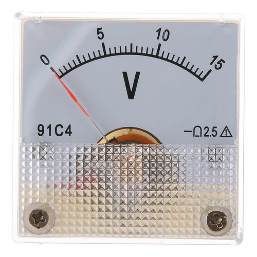91c4 Dc 0-15v Medidor Voltaje Panel Analogico Volt Meter