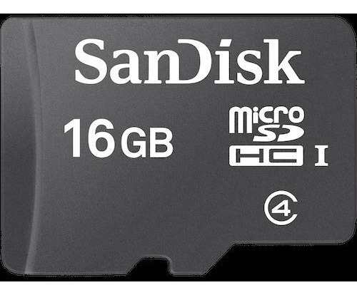 Cartão De Memória Sandisk Micro Sd 16gb Com Adaptador