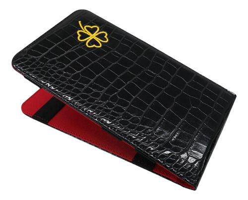 Yardage Book Covers Wallet Con Lápiz Loop Portable Golf