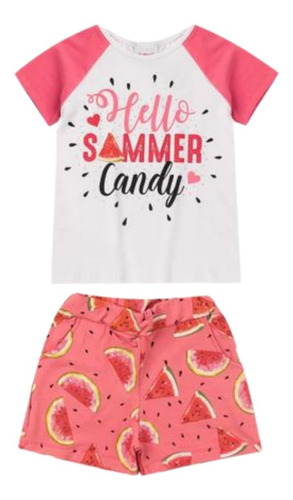 Imagem 1 de 1 de Conjunto Infantil Menina Candy Class