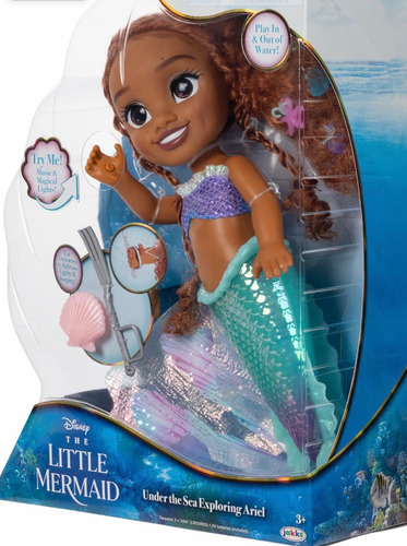 Muñeca Ariel La Sirenita Explora Bajo El Mar