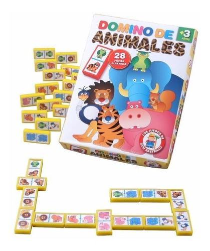 Juego De Mesa  Domino De Animales Ruibal