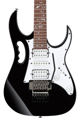 Ibanez Jem Jr Steve Vai Signature Guitarra C/ Floyd Rose Color Negro Material Del Diapasón Jatoba Orientación De La Mano Diestro